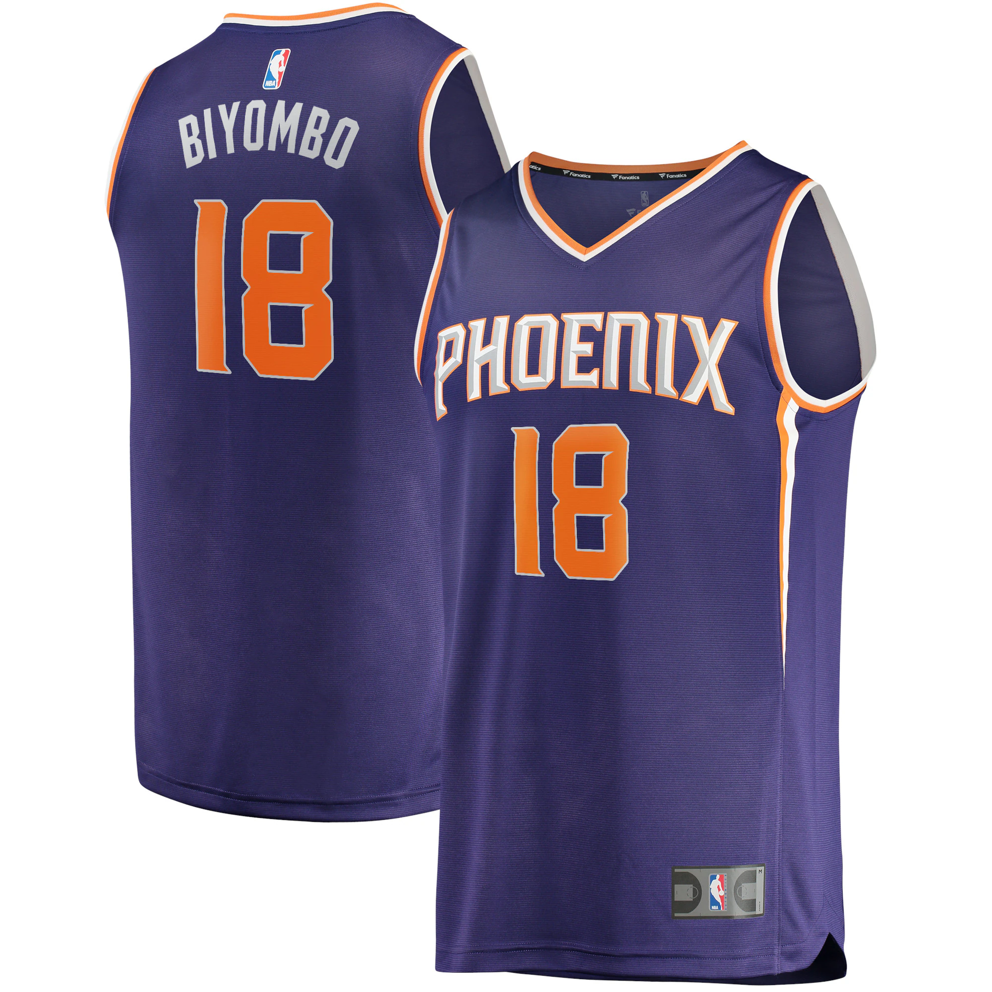 Bismack Biyombo Phoenix Suns Fanatics Branded 2021/22 Fast Break Replica Basketball Jersey - Icon Edition - Purple