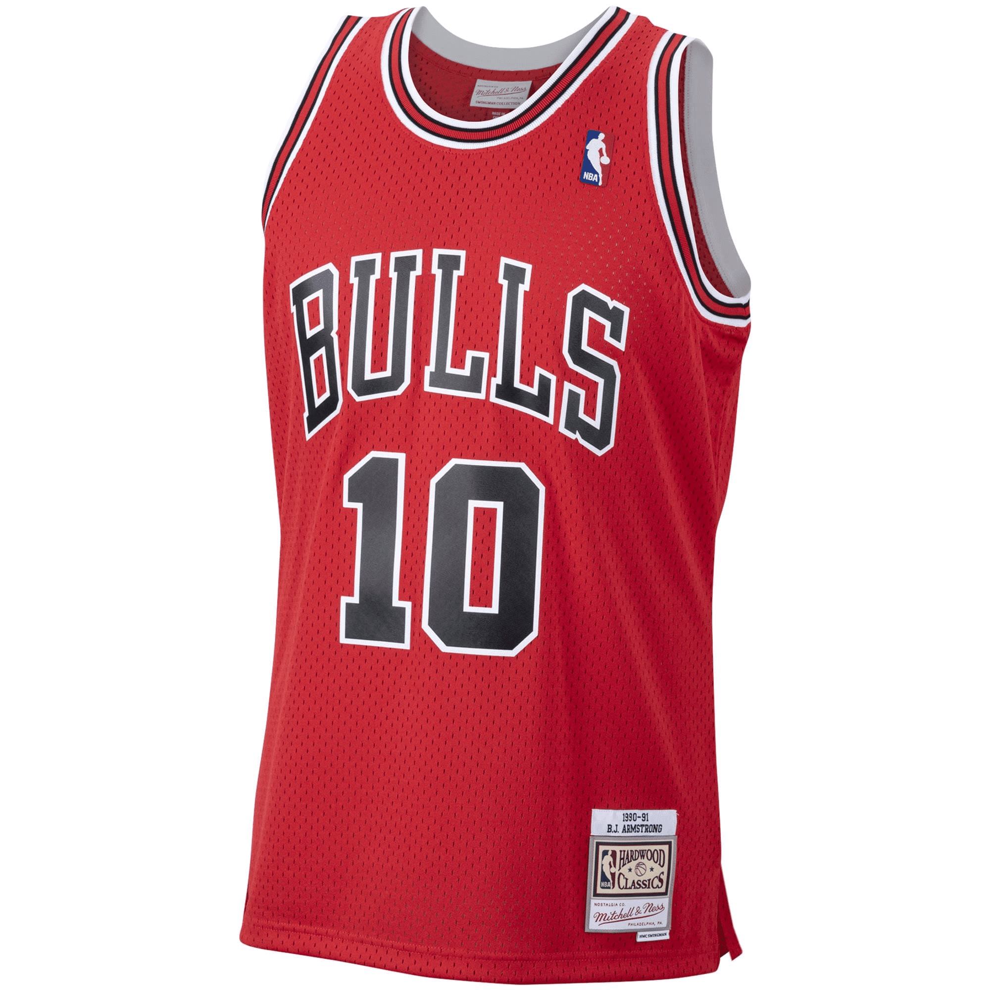 Alternative view of B.J. Armstrong Chicago Bulls Mitchell & Ness 1990-91 Hardwood Classics Swingman Jersey - Scarlet Jersey - JS354 