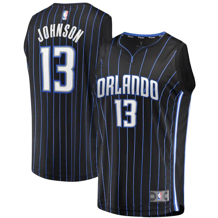 Bj Johnson Orlando Magic Fanatics Branded Fast Break Player Jersey - Statement Edition - Black