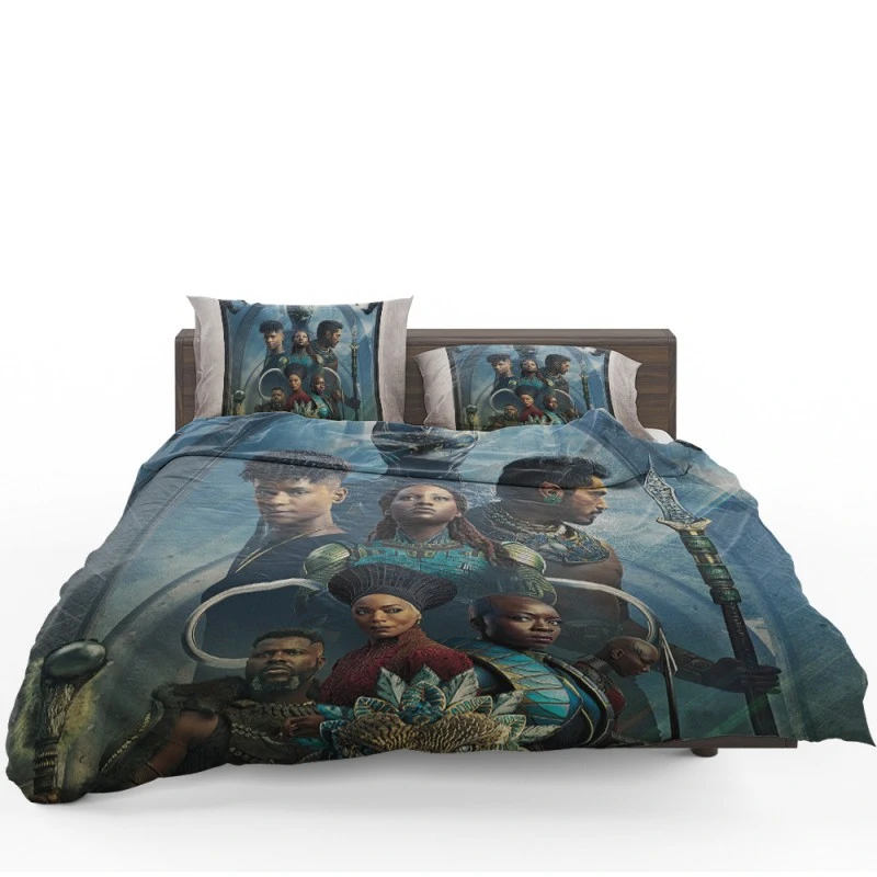 Black Panther Wakanda Forever Michael B Jordan Movie Bedding Set - Custom Bedding Set