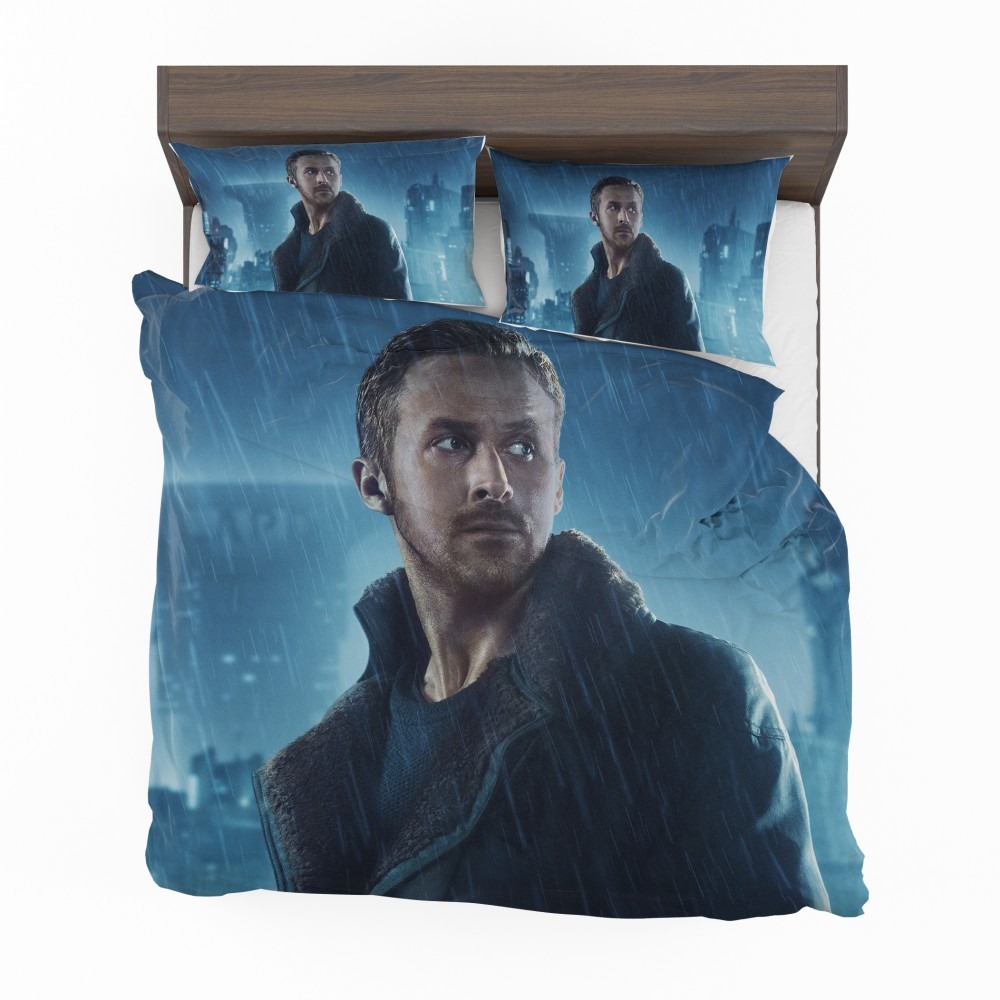 Alternative view of Blade Runner 2049 Movie Officer K Ryan Gosling Bedding Set - Custom Bedding Set