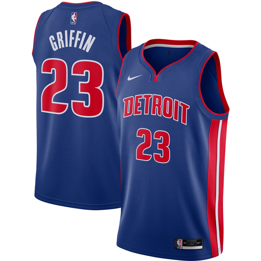 Blake Griffin Detroit Pistons 2020/21 Swingman Basketball Jersey - Blue - Icon Edition
