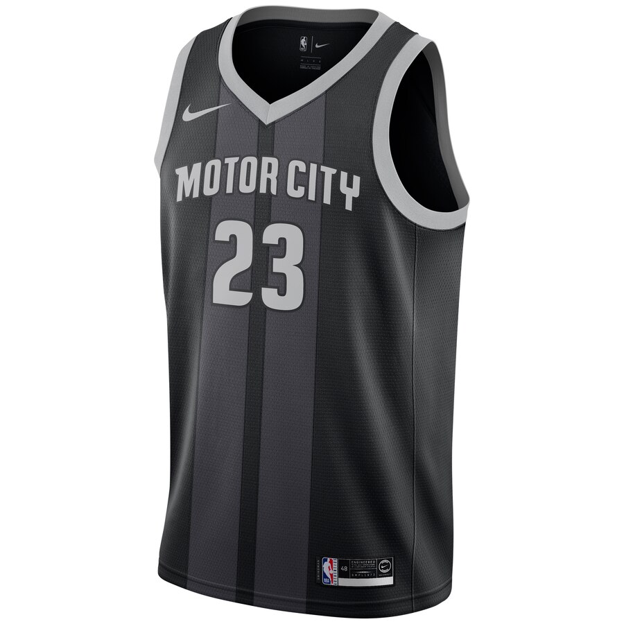 Alternative view of Blake Griffin Detroit Pistons City Edition Swingman Basketball Jersey - Black