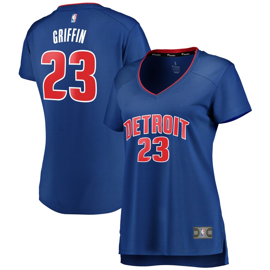 Blake Griffin Detroit Pistons Fanatics Branded Women's Fast Break Replica Basketball Jersey Blue - Icon Edition