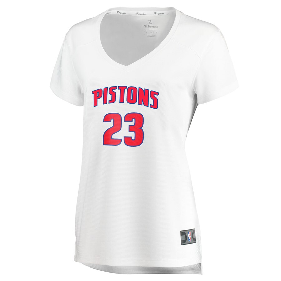 Alternative view of Blake Griffin Detroit Pistons Fanatics Branded Women's Fast Break Replica Player Basketball Jersey - Association Edition - White