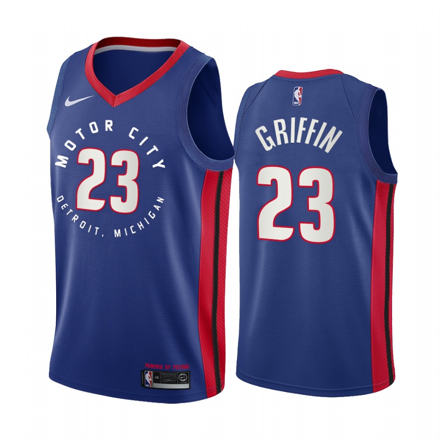 Blake Griffin Detroit Pistons Navy Motor City Edition 2020-21 Basketball Jersey