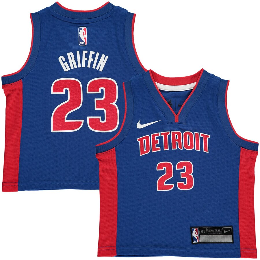 Blake Griffin Detroit Pistons Toddler Replica Basketball Jersey Blue - Icon Edition