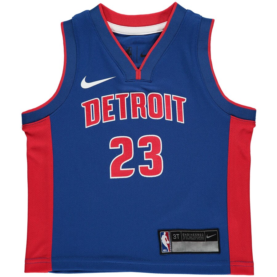 Alternative view of Blake Griffin Detroit Pistons Toddler Replica Basketball Jersey Blue - Icon Edition