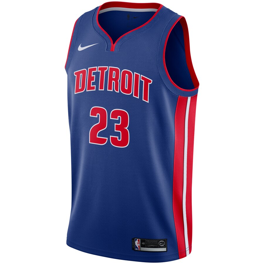 Alternative view of Blake Griffin Detroit Pistons Youth Swingman Basketball Jersey - Blue
