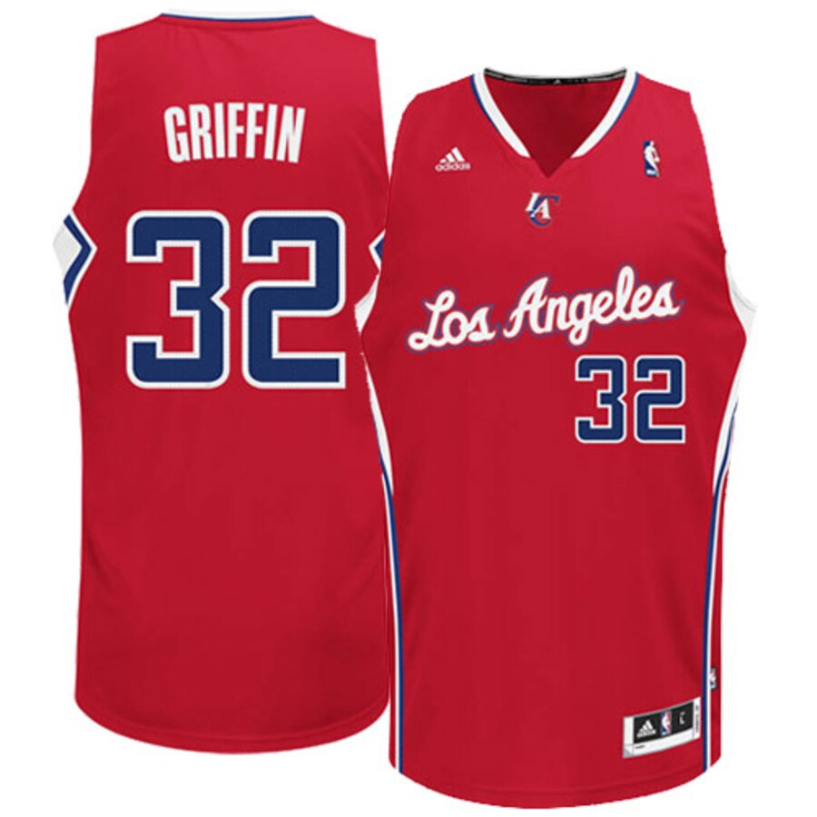 Blake Griffin La Clippers Adidas Swingman Road Basketball Jersey - Red