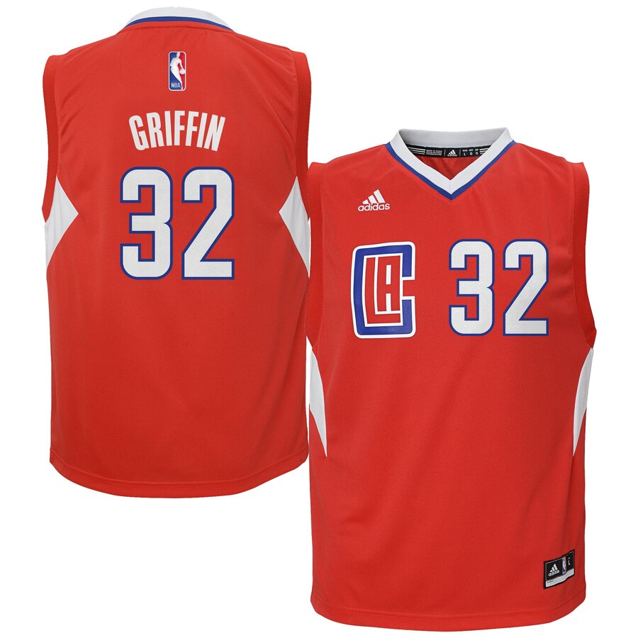 Blake Griffin La Clippers Adidas Youth Replica Basketball Jersey - Red