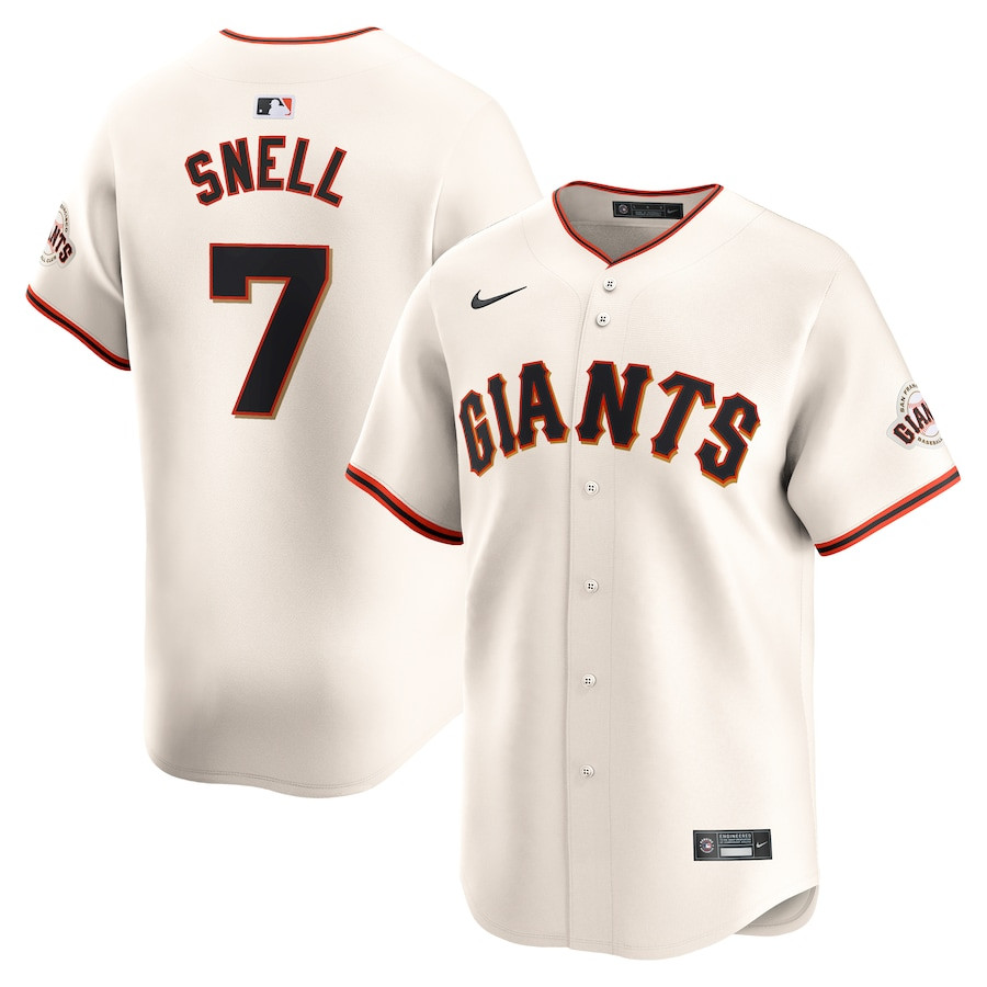 Blake Snell 7 San Francisco Giants Home Limited Men Baseball Jersey - Cream 
