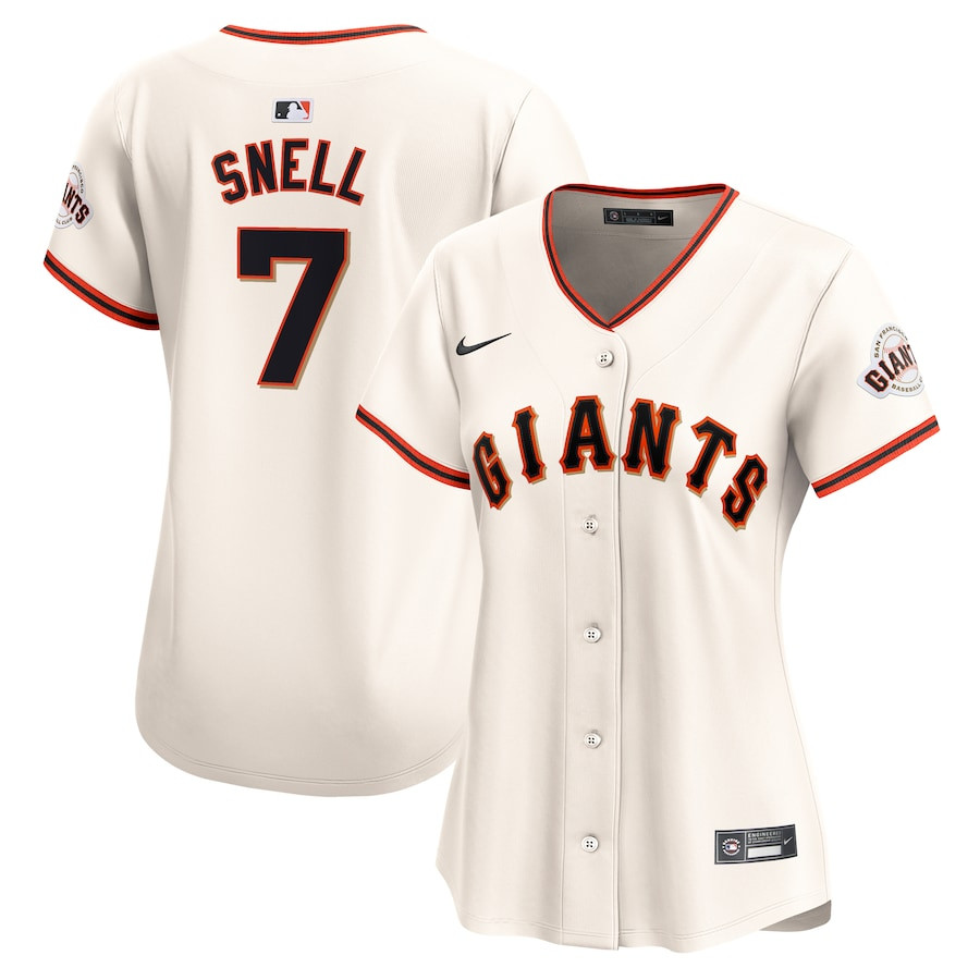Blake Snell 7 San Francisco Giants Home Limited Women Baseball Jersey - Cream 