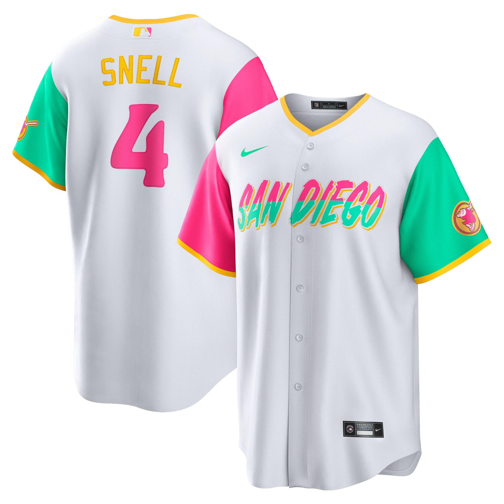 Blake Snell San Diego Padres City Connect Replica Player Baseball Jersey – White