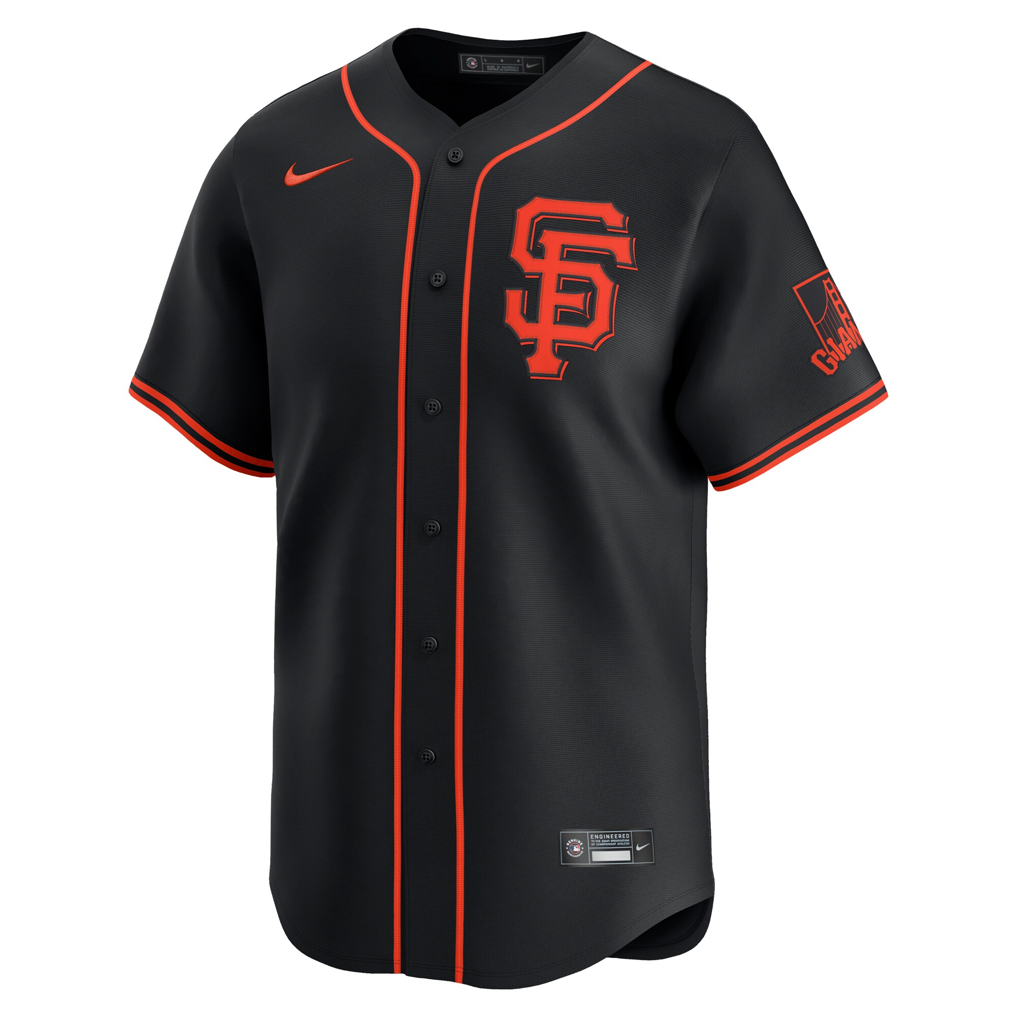 Alternative view of Blake Snell San Francisco Giants Alternate Limited Baseball Jersey - Black
