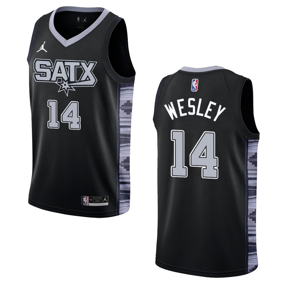 Blake Wesley Black Statement Edition 2022-23 San Antonio Spurs Swingman Basketball Jersey