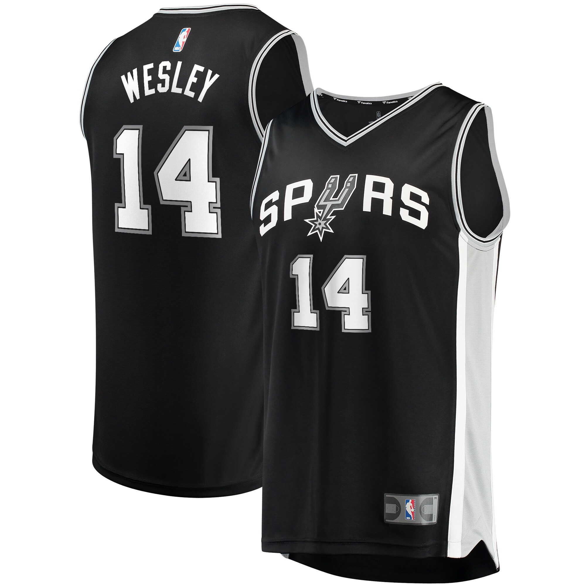 Blake Wesley San Antonio Spurs Fanatics Branded 2022 Nba Draft First Round Pick Fast Break Replica Player Basketball Jersey - Icon Edition - Black