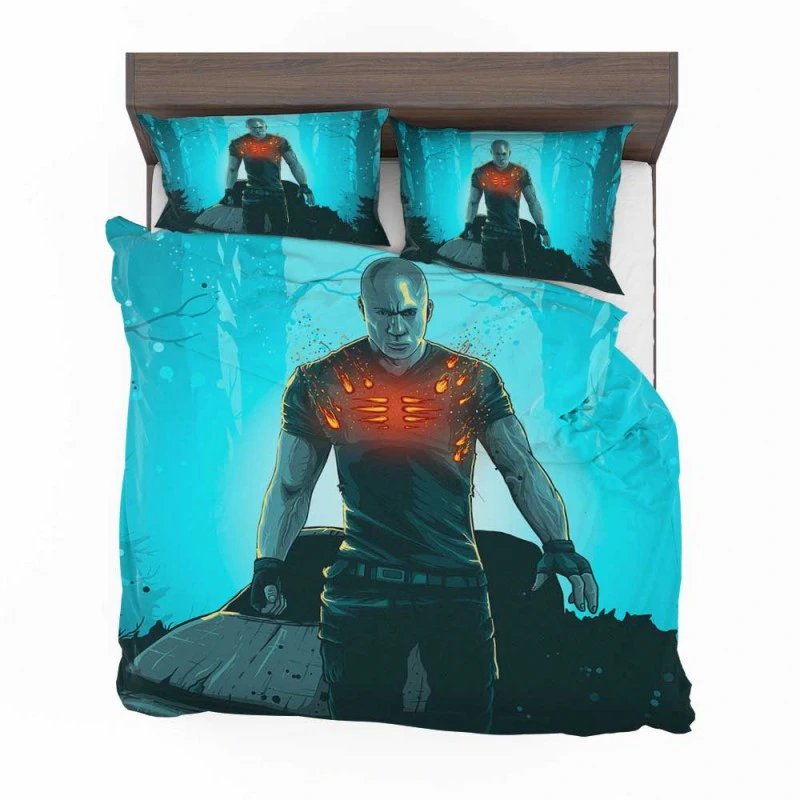 Alternative view of Bloodshot Movie Vin Diesel As Ray Garrison Bedding Set - Custom Bedding Set