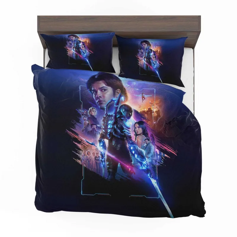 Alternative view of Blue Beetle Chronicles The Heros Quest Bedding Set - Custom Bedding Set