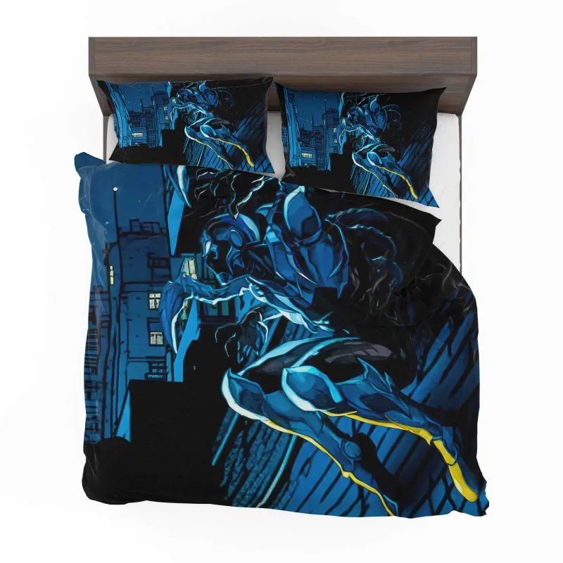 Alternative view of Blue Beetle Guardian Of The City Bedding Set - Custom Bedding Set
