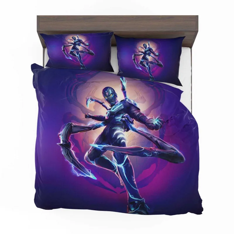 Alternative view of Blue Beetle Rise Of Hero Bedding Set - Custom Bedding Set