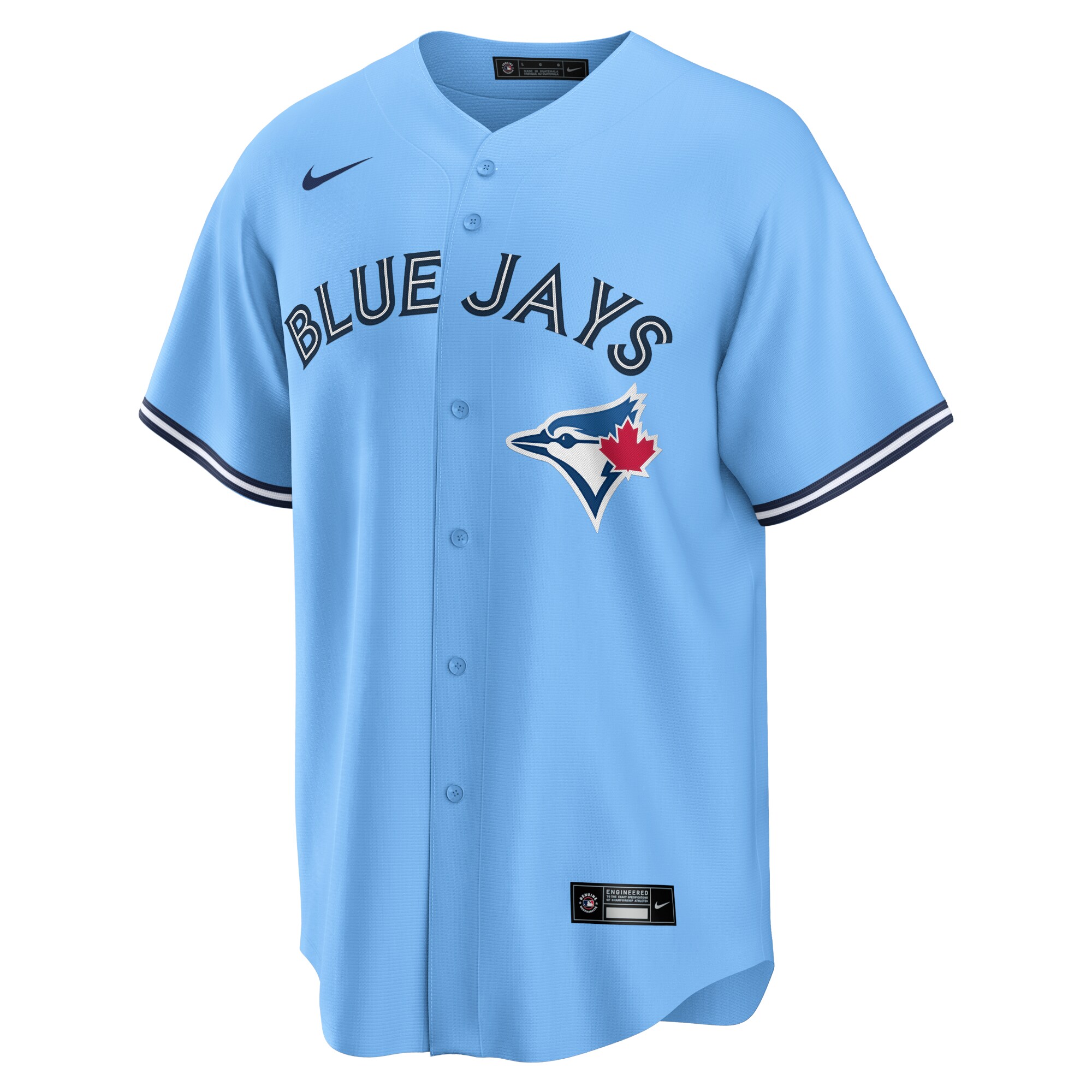 Alternative view of Bo Bichette Toronto Blue Jays Alternate Replica Player Name Jersey – Powder Blue