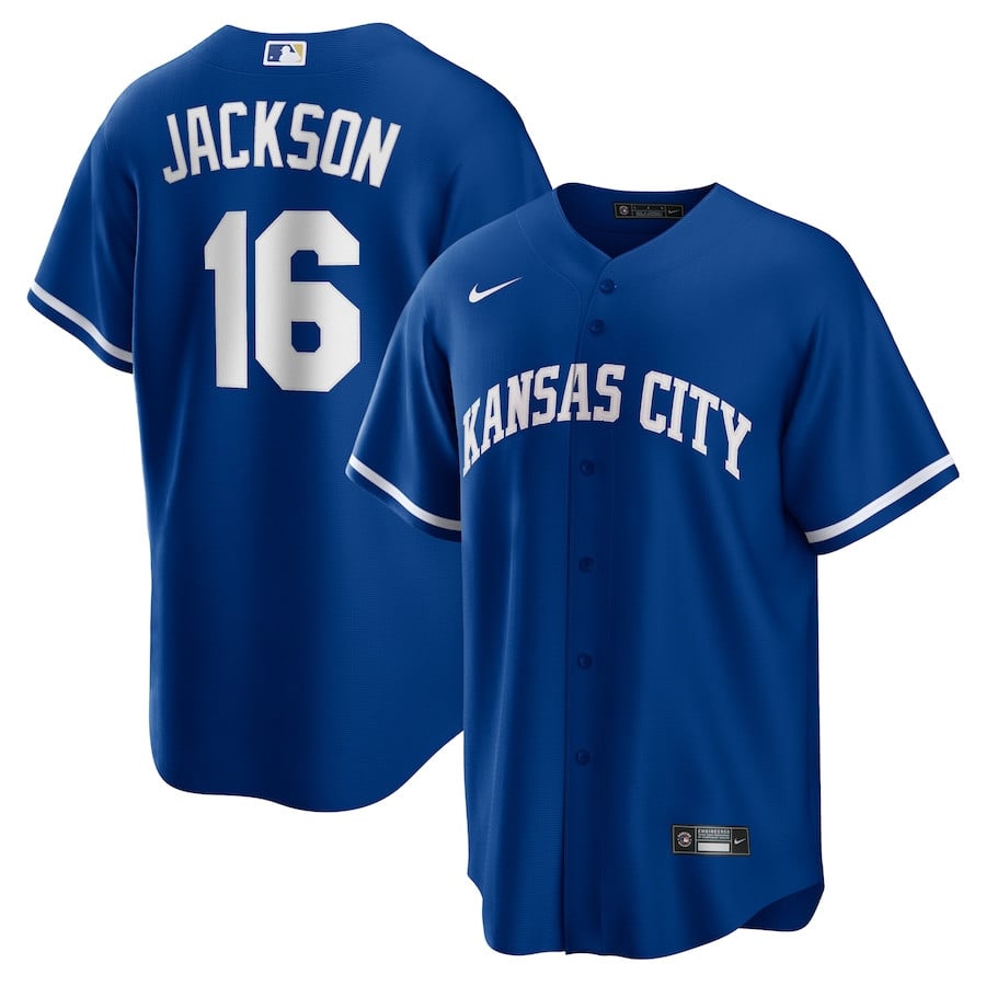 Bo Jackson 16 Kansas City Royals Cooperstown Collection Alternate Baseball Jersey - Royal 