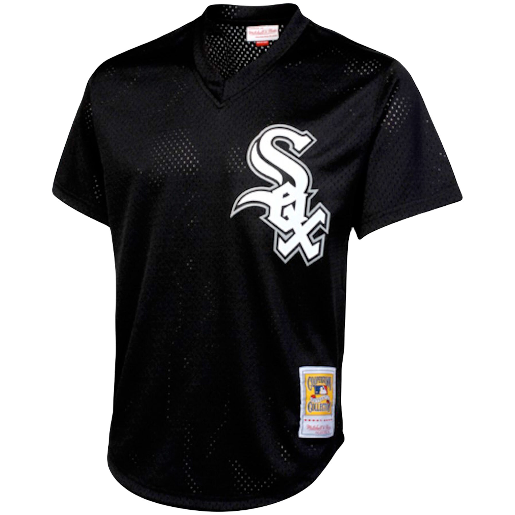 Alternative view of Bo Jackson Chicago White Sox Mitchell & Ness Cooperstown Collection Big & Tall Mesh Batting Practice Jersey - Black