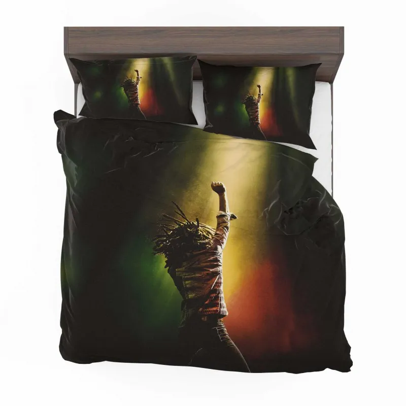 Alternative view of Bob Marleys One Love Musical Journey Bedding Set - Custom Bedding Set