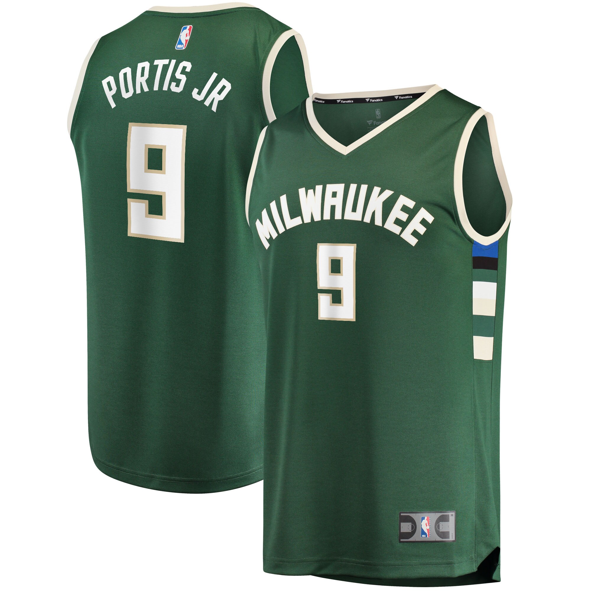 Bobby Portis Milwaukee Bucks Fanatics Fast Break Replica Basketball Jersey - Icon Edition - Green