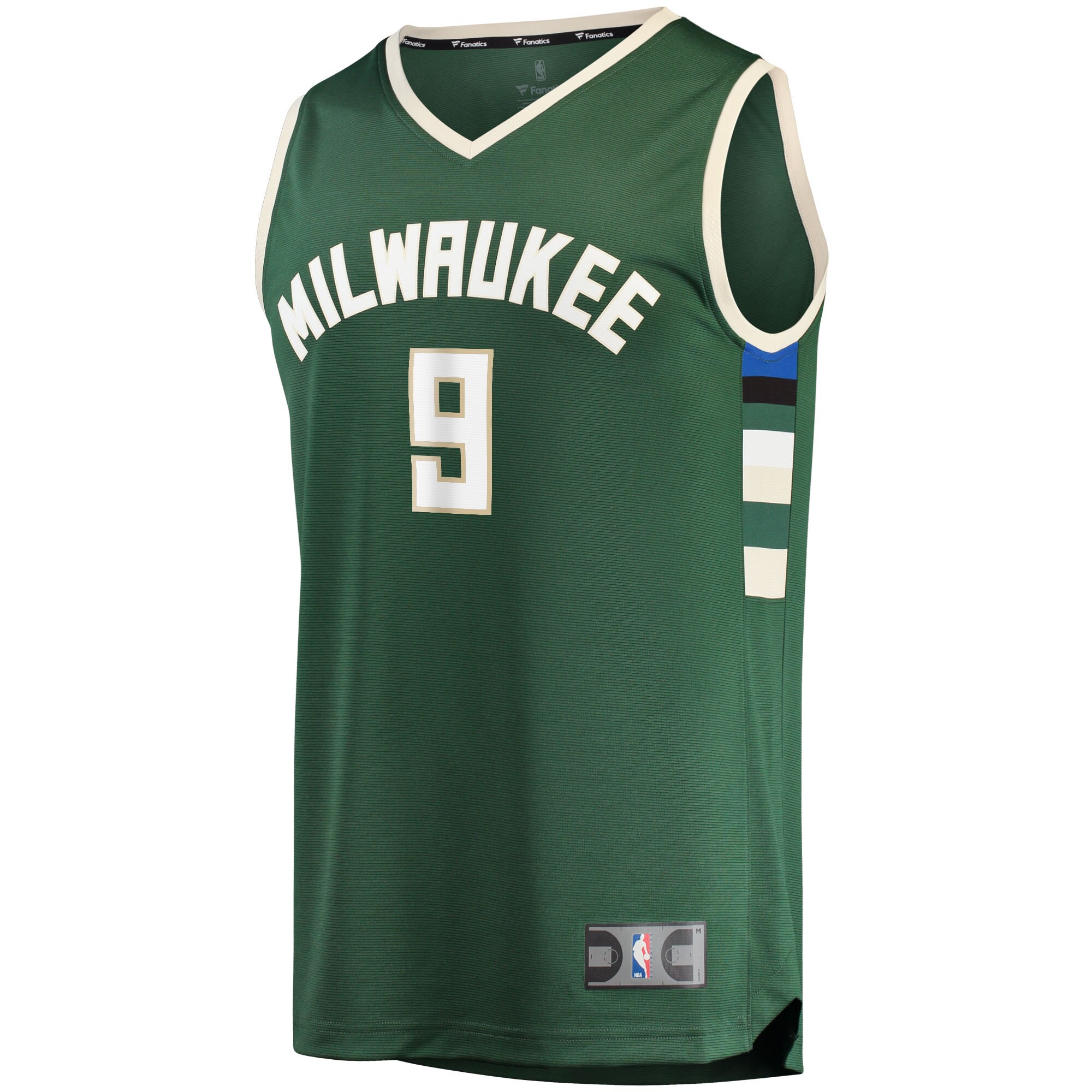 Alternative view of Bobby Portis Milwaukee Bucks Fanatics Fast Break Replica Basketball Jersey - Icon Edition - Green