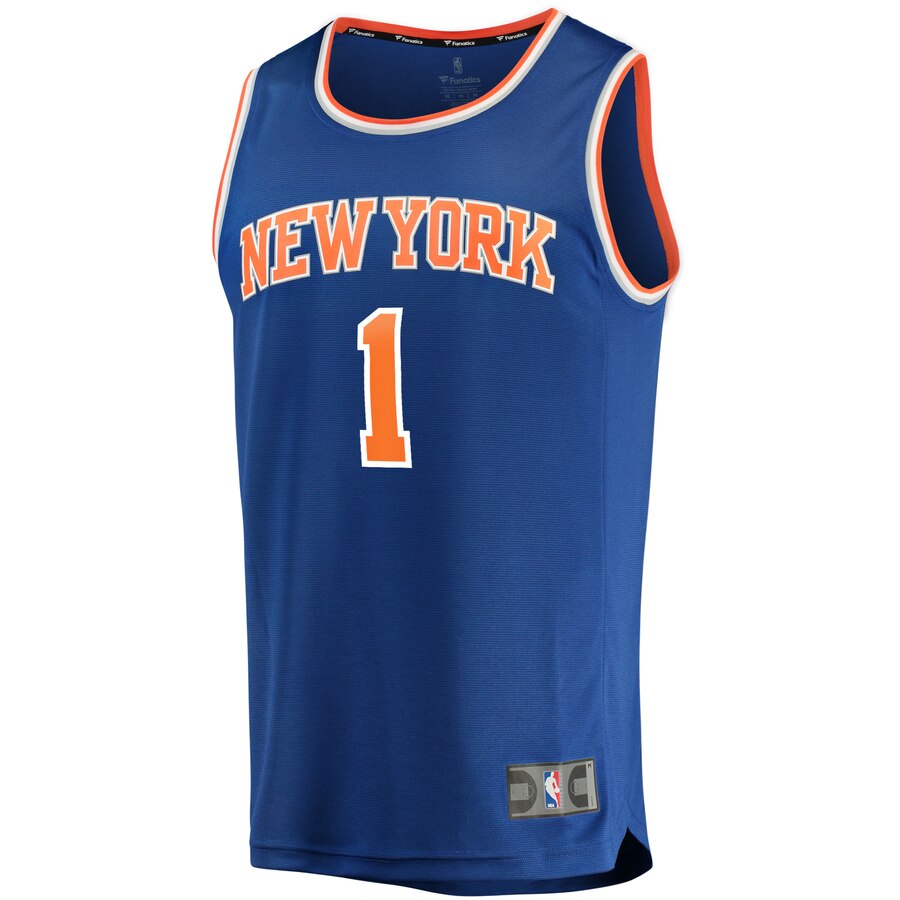 Alternative view of Bobby Portis New York Knicks Fanatics Branded Youth Fast Break Replica Basketball Jersey - Icon Edition - Blue
