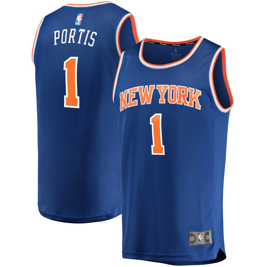 Bobby Portis New York Knicks Fanatics Branded Youth Fast Break Replica Basketball Jersey - Icon Edition - Blue