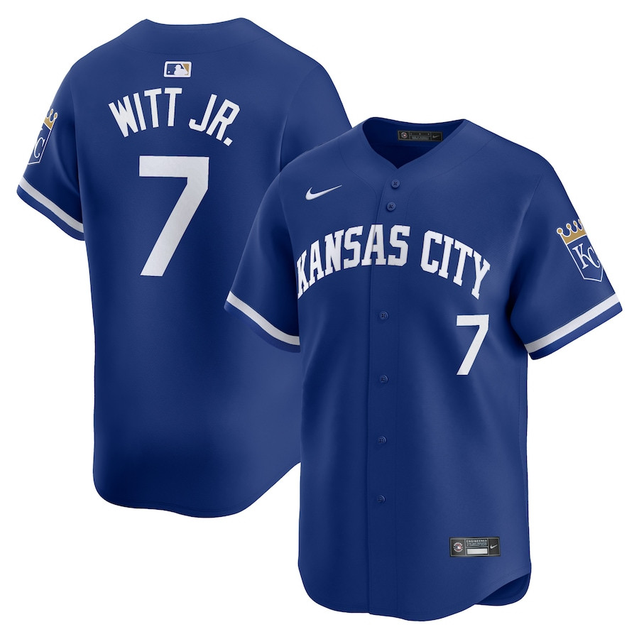 Bobby Witt Jr. 7 Kansas City Royals Alternate Limited Men Jersey - Royal 