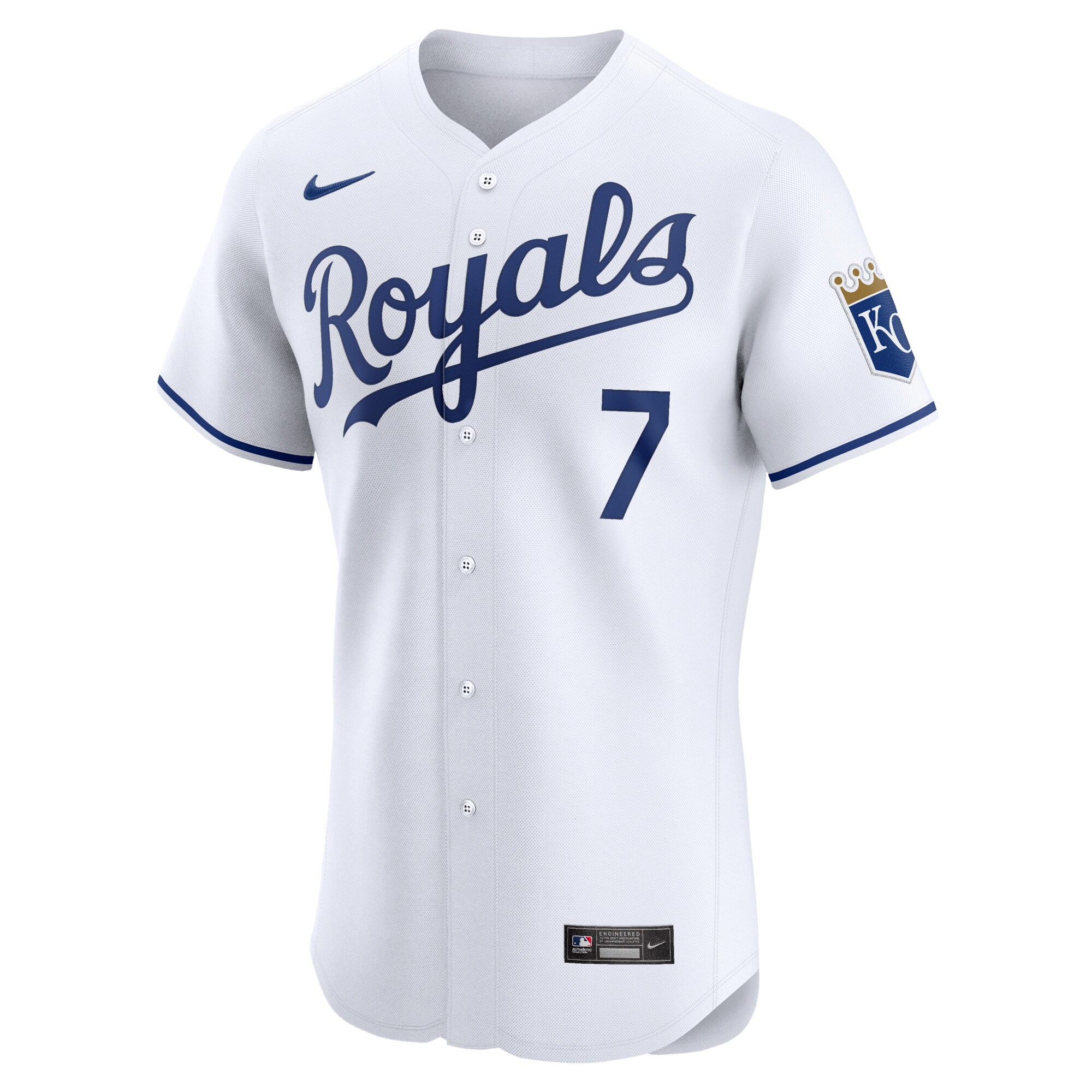 Alternative view of Bobby Witt Jr. Kansas City Royals Home Elite Player Baseball Jersey - White