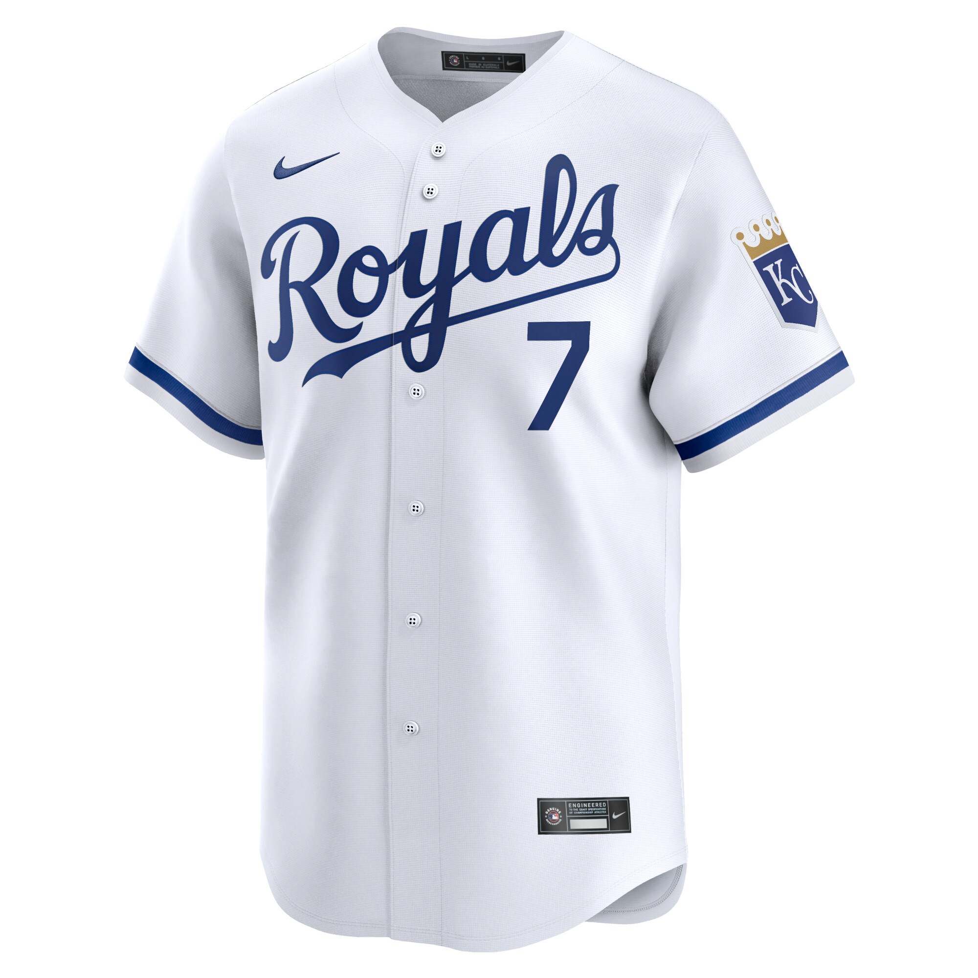 Alternative view of Bobby Witt Jr. Kansas City Royals Home Limited Player Baseball Jersey - White