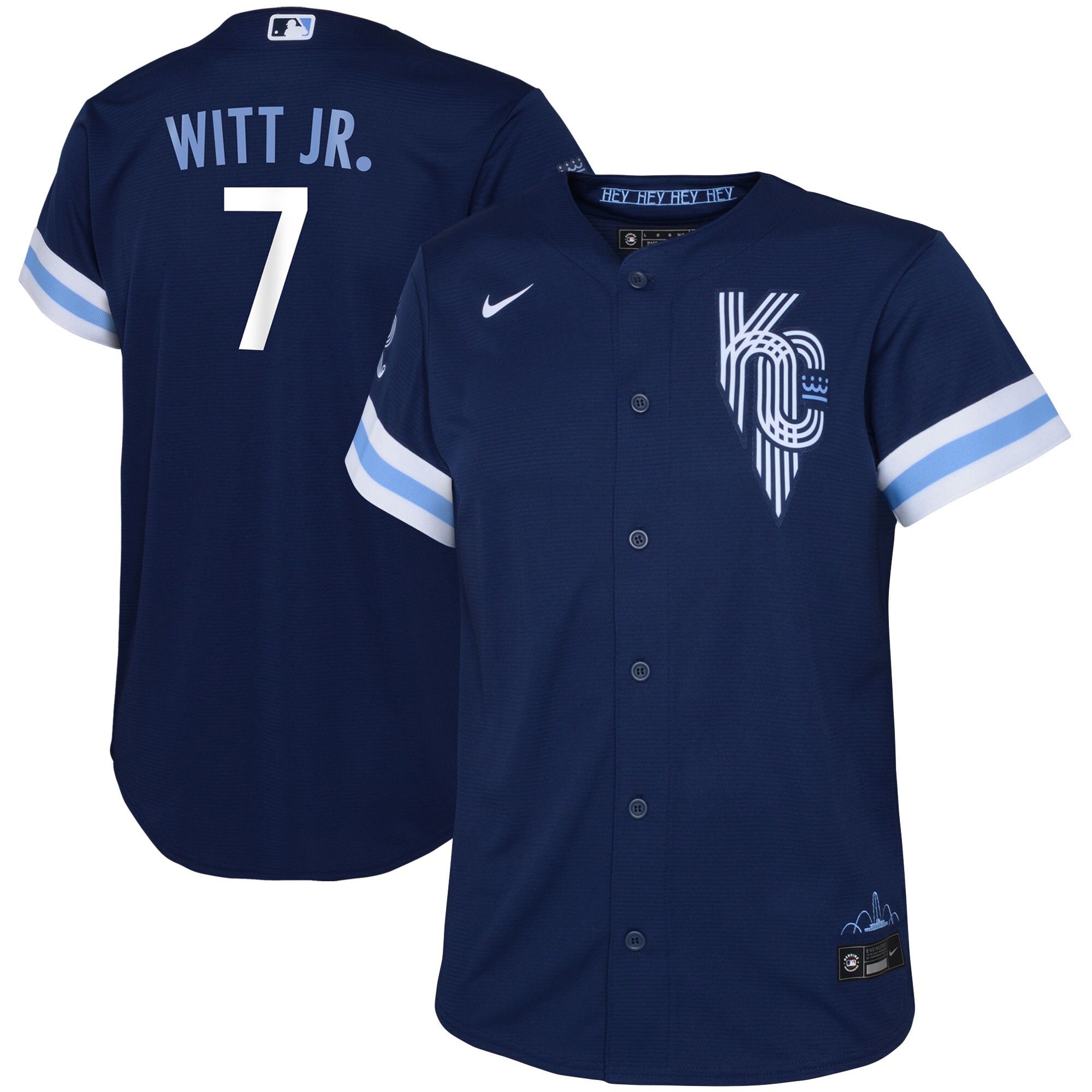 Bobby Witt Jr. Kansas City Royals Toddler City Connect Replica Player Baseball Jersey - Navy