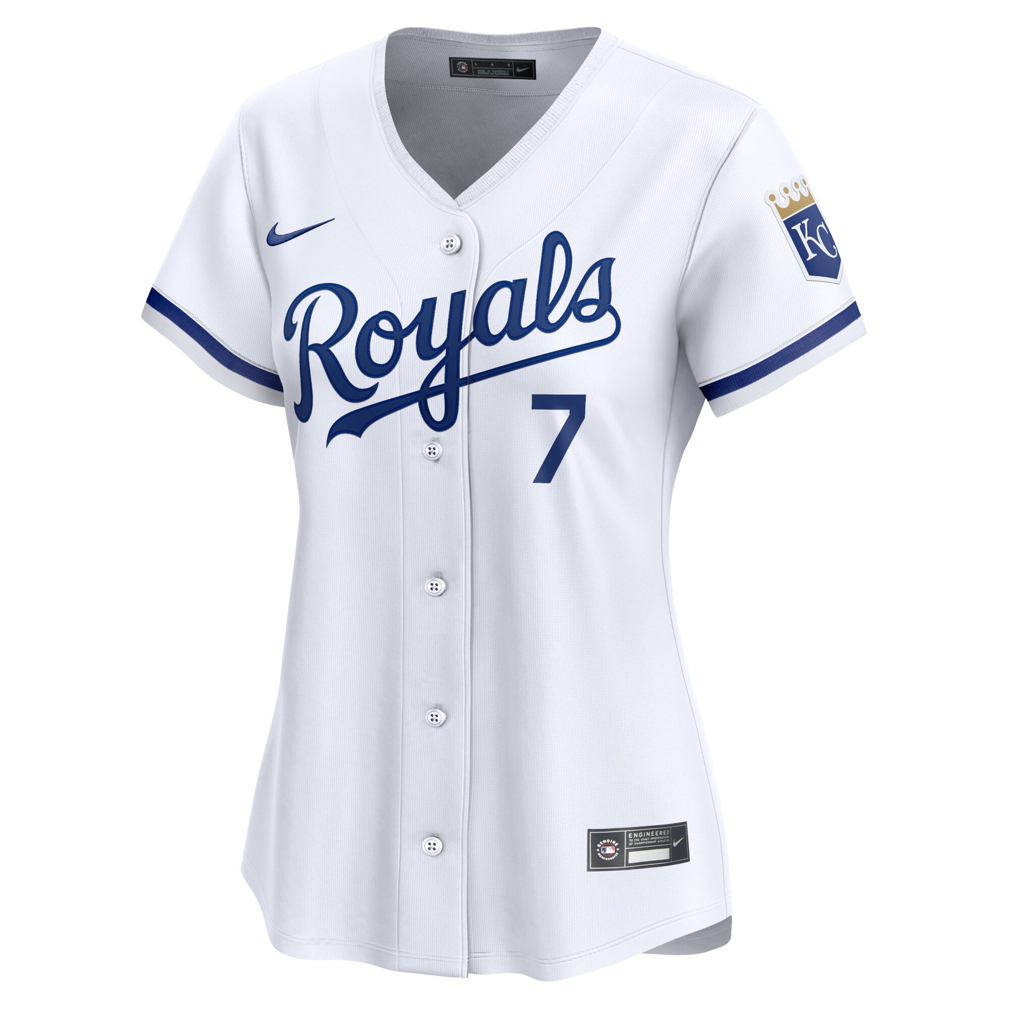 Alternative view of Bobby Witt Jr. Kansas City Royals Women's Home Limited Player Baseball Jersey - White