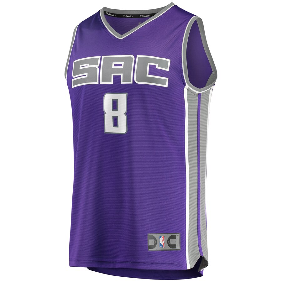 Alternative view of Bogdan Bogdanovic Sacramento Kings Fanatics Branded Fast Break Road Replica Player Basketball Jersey - Purple