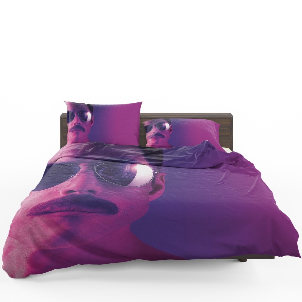 Bohemian Rhapsody Movie Freddie Mercury Queen Rami Malek Bedding Set - Custom Bedding Set