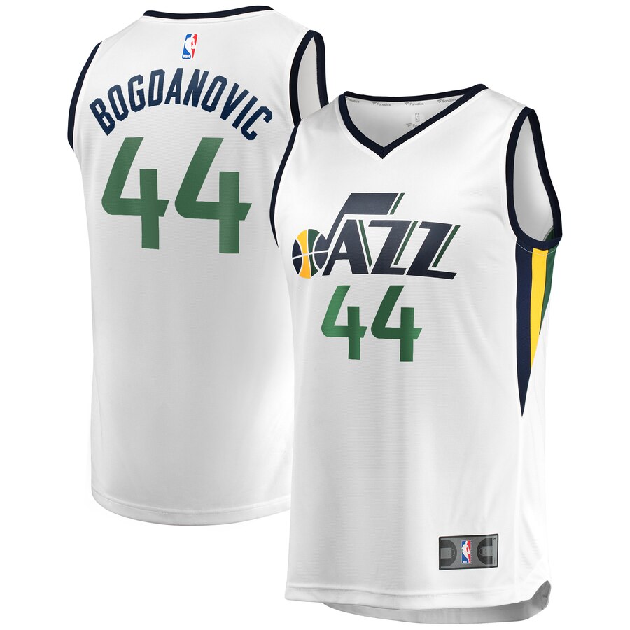 Bojan Bogdanovic Utah Jazz Fanatics Branded Fast Break Replica Basketball Jersey White - Icon Edition
