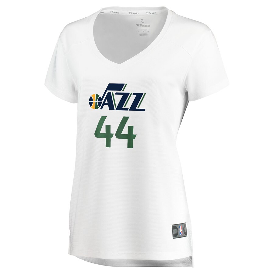 Alternative view of Bojan Bogdanovic Utah Jazz Fanatics Branded Women's Fast Break Replica Basketball Jersey White - Icon Edition
