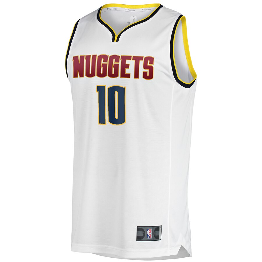 Alternative view of Bol Bol Denver Nuggets Fanatics Branded Youth Fast Break Replica Basketball Jersey White - Association Edition