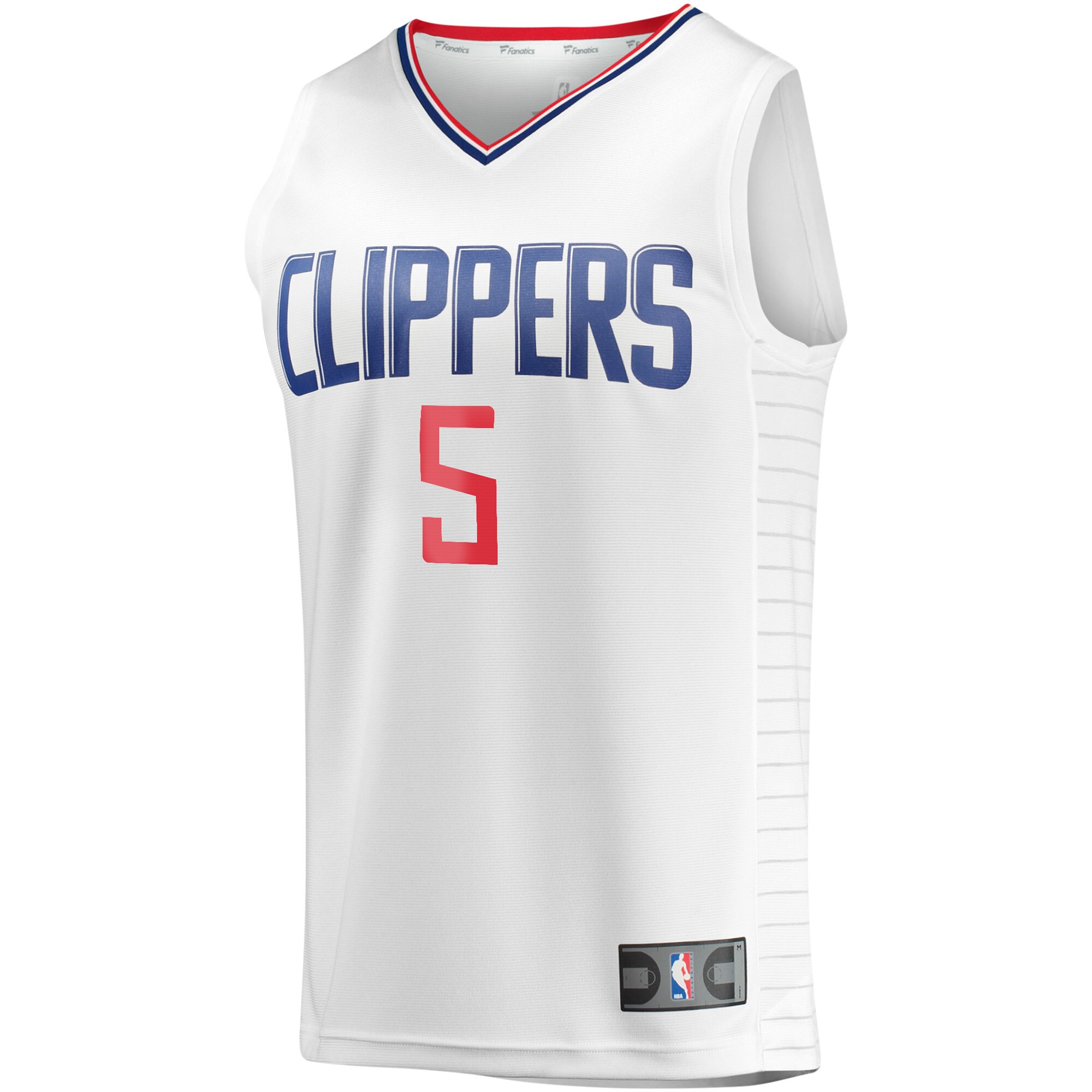Alternative view of Bones Hyland La Clippers Fanatics Youth Fast Break Player Jersey - Association Edition - White