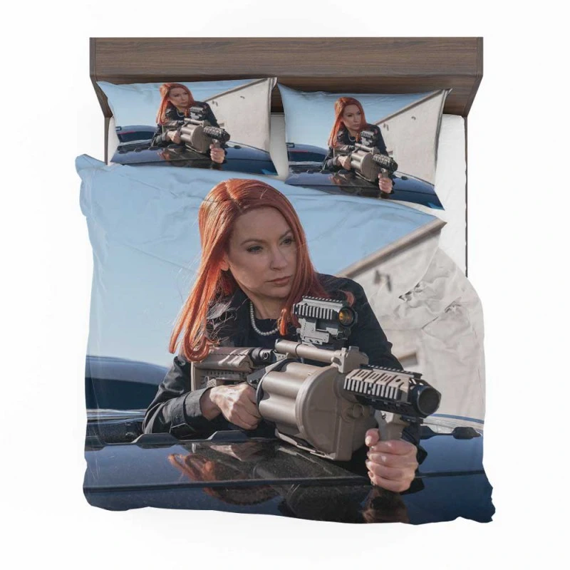 Alternative view of Boss Level Movie Meadow Williams Bedding Set - Custom Bedding Set
