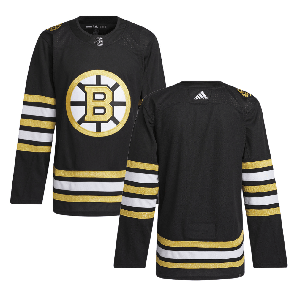Boston Bruins 100th Anniversary Primegreen Home Men Jersey - Black - JS143 