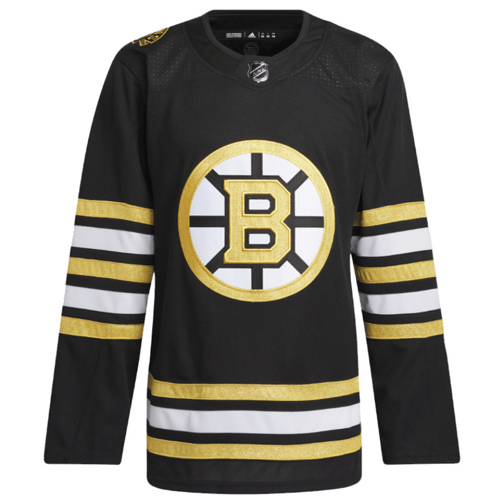 Alternative view of Boston Bruins 100th Anniversary Primegreen Home Men Jersey - Black - JS143 