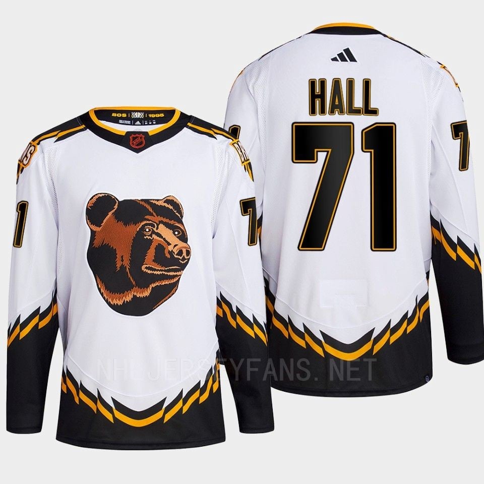 Boston Bruins 2022 Reverse Retro 2.0 Taylor Hall 71 White Primegreen Hockey Jersey Men's - JS934 