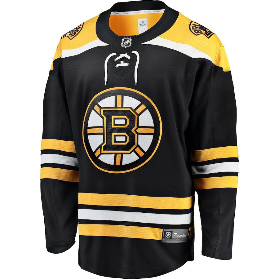 Alternative view of Boston Bruins Breakaway Away Hockey Jersey - Men, Black - JS369 