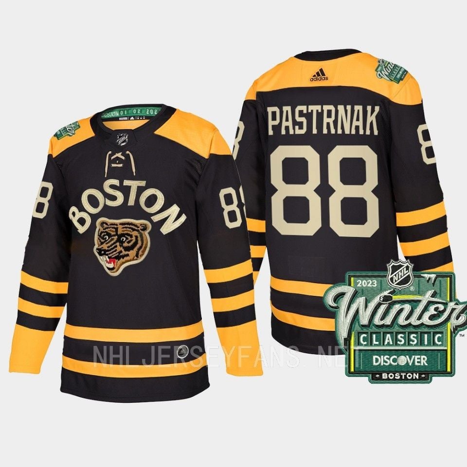 Boston Bruins David Pastrnak 88 2023 Winter Classic Black Hockey Jersey - JS814 